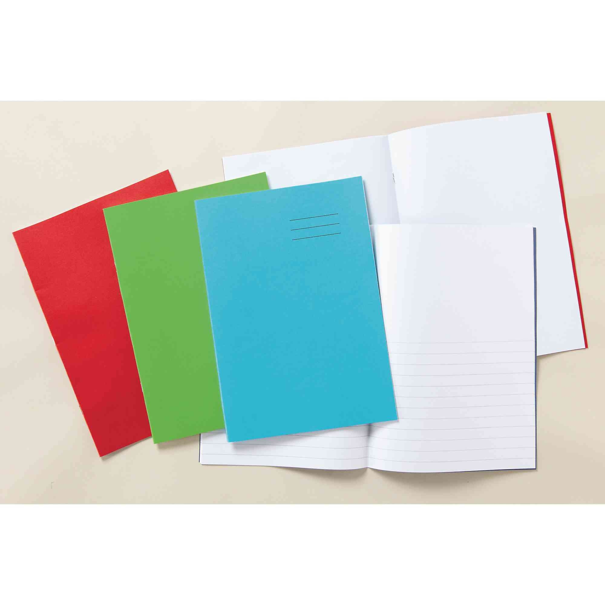 Vivid Blue 8x6.5" Exercise Book 32-Page, 10mm Squared - Pack of 100